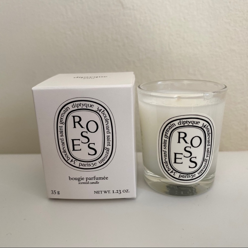 Diptyque roses mini candle